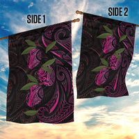 Hawaiian Mango Tribal Tattoo Garden Flag Pink Pacific Traditional Pattern