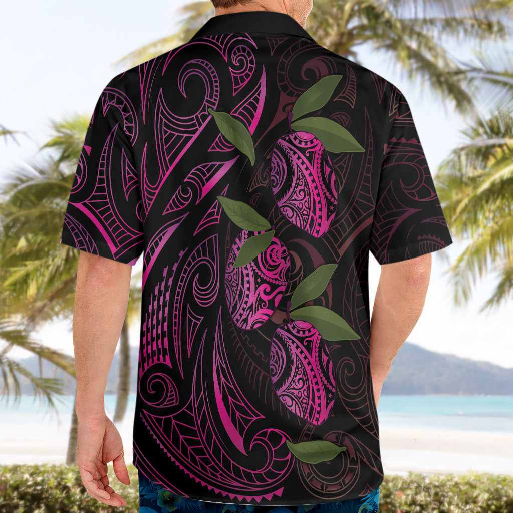 Hawaiian Mango Tribal Tattoo Hawaiian Shirt Pink Pacific Traditional Pattern