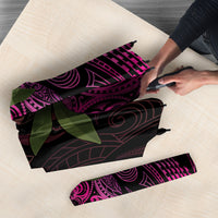 Hawaiian Mango Tribal Tattoo Umbrella Pink Pacific Traditional Pattern