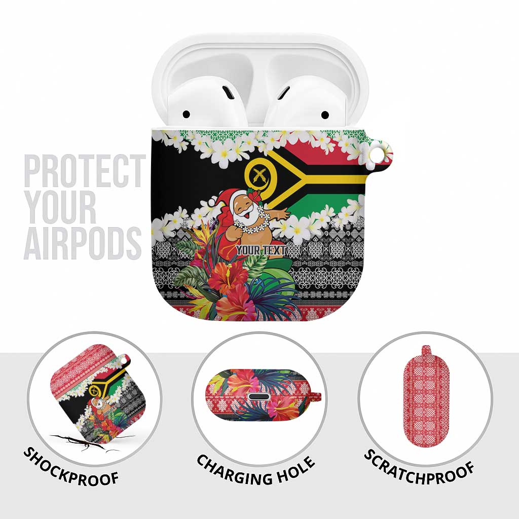 Personalised Vanuatu Joyeux Noel AirPods Case Proud To Be a Ni-Van Sand Drawing Art - Polynesian Pride