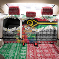 Personalised Vanuatu Joyeux Noel Back Car Seat Cover Proud To Be a Ni-Van Sand Drawing Art - Polynesian Pride