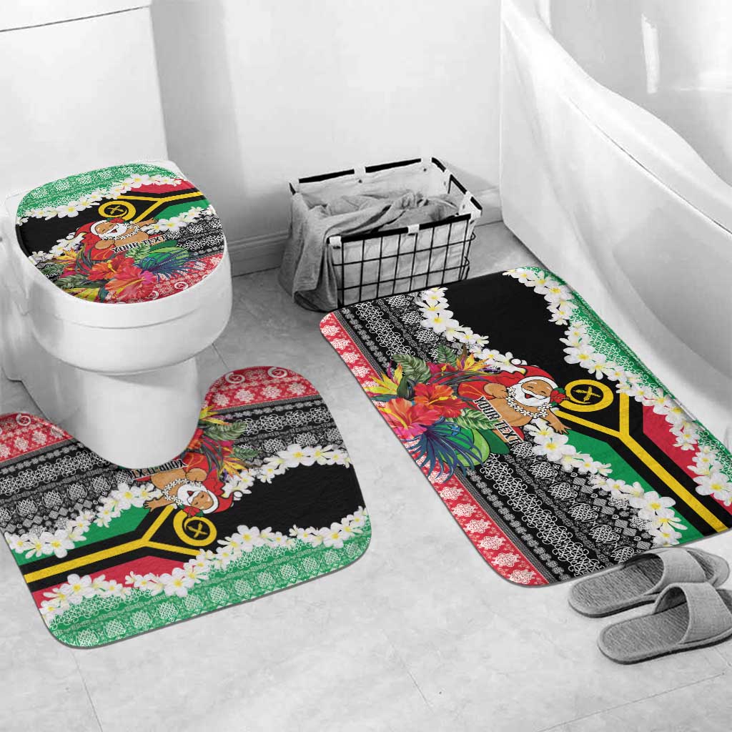 Personalised Vanuatu Joyeux Noel Bathroom Set Proud To Be a Ni-Van Sand Drawing Art - Polynesian Pride