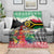 Personalised Vanuatu Joyeux Noel Blanket Proud To Be a Ni-Van Sand Drawing Art - Polynesian Pride