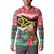 Personalised Vanuatu Joyeux Noel Button Sweatshirt Proud To Be a Ni-Van Sand Drawing Art - Polynesian Pride