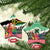 Personalised Vanuatu Joyeux Noel Ceramic Ornament Proud To Be a Ni-Van Sand Drawing Art - Polynesian Pride