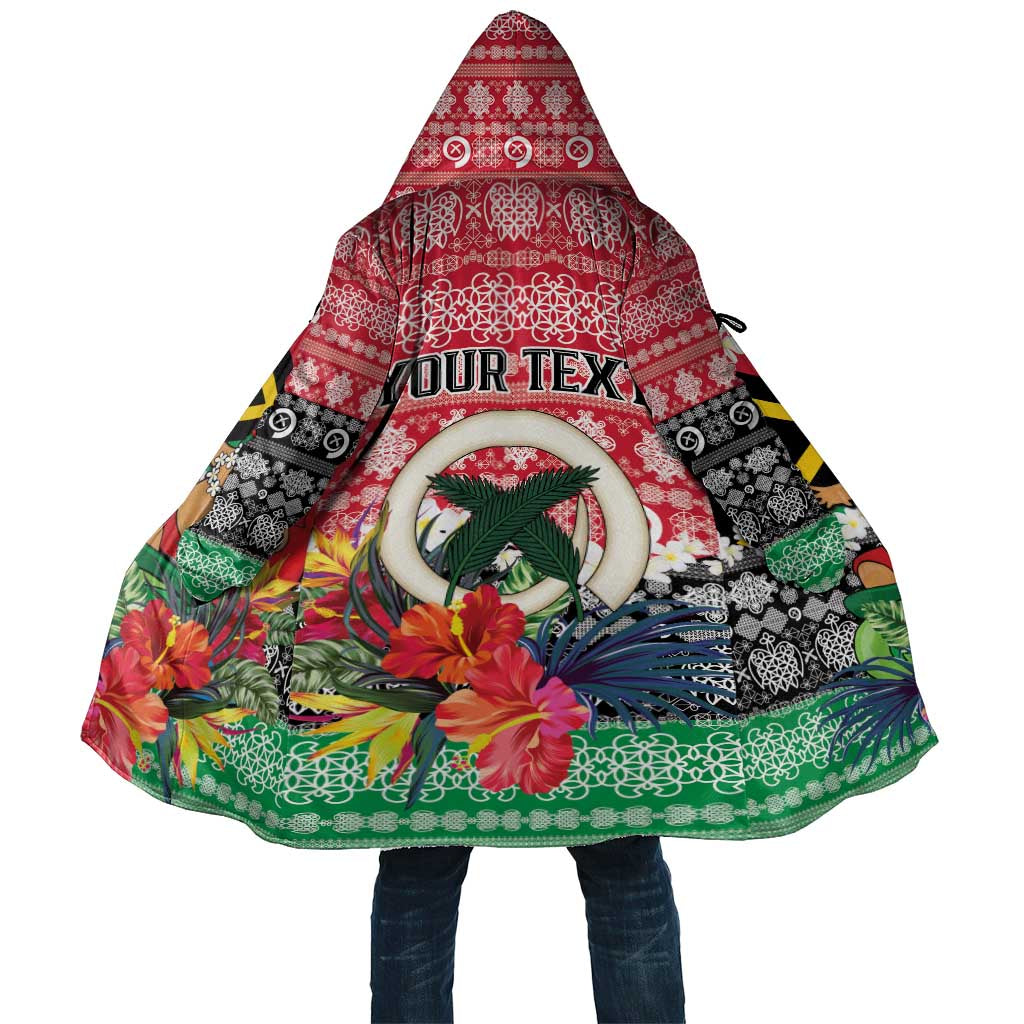 Personalised Vanuatu Joyeux Noel Cloak Proud To Be a Ni-Van Sand Drawing Art - Polynesian Pride