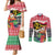 Personalised Vanuatu Joyeux Noel Couples Matching Mermaid Dress and Long Sleeve Button Shirt Proud To Be a Ni-Van Sand Drawing Art - Polynesian Pride
