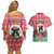 Personalised Vanuatu Joyeux Noel Couples Matching Off Shoulder Short Dress and Hawaiian Shirt Proud To Be a Ni-Van Sand Drawing Art - Polynesian Pride