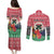 Personalised Vanuatu Joyeux Noel Couples Matching Puletasi and Long Sleeve Button Shirt Proud To Be a Ni-Van Sand Drawing Art - Polynesian Pride