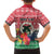 Personalised Vanuatu Joyeux Noel Family Matching Off The Shoulder Long Sleeve Dress and Hawaiian Shirt Proud To Be a Ni-Van Sand Drawing Art - Polynesian Pride