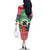 Personalised Vanuatu Joyeux Noel Family Matching Off The Shoulder Long Sleeve Dress and Hawaiian Shirt Proud To Be a Ni-Van Sand Drawing Art - Polynesian Pride