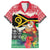 Personalised Vanuatu Joyeux Noel Family Matching Off Shoulder Short Dress and Hawaiian Shirt Proud To Be a Ni-Van Sand Drawing Art - Polynesian Pride