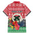 Personalised Vanuatu Joyeux Noel Family Matching Short Sleeve Bodycon Dress and Hawaiian Shirt Proud To Be a Ni-Van Sand Drawing Art - Polynesian Pride