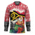 Personalised Vanuatu Joyeux Noel Hockey Jersey Proud To Be a Ni-Van Sand Drawing Art - Polynesian Pride