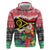 Personalised Vanuatu Joyeux Noel Hoodie Proud To Be a Ni-Van Sand Drawing Art - Polynesian Pride
