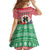 Personalised Vanuatu Joyeux Noel Kid Short Sleeve Dress Proud To Be a Ni-Van Sand Drawing Art - Polynesian Pride