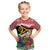 Personalised Vanuatu Joyeux Noel Kid T Shirt Proud To Be a Ni-Van Sand Drawing Art - Polynesian Pride