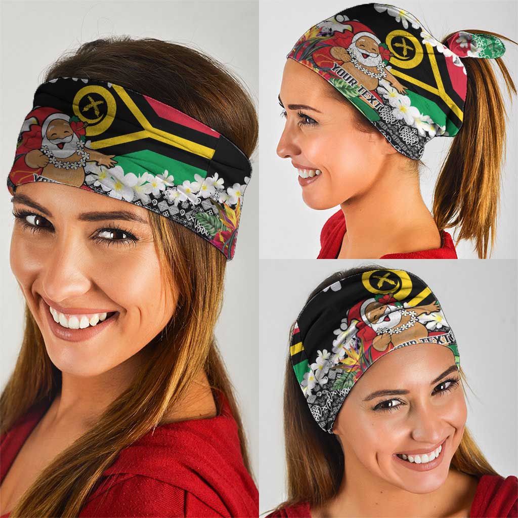 Personalised Vanuatu Joyeux Noel Neck Gaiter Proud To Be a Ni-Van Sand Drawing Art - Polynesian Pride