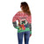Personalised Vanuatu Joyeux Noel Off Shoulder Sweater Proud To Be a Ni-Van Sand Drawing Art - Polynesian Pride