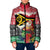 Personalised Vanuatu Joyeux Noel Padded Jacket Proud To Be a Ni-Van Sand Drawing Art - Polynesian Pride