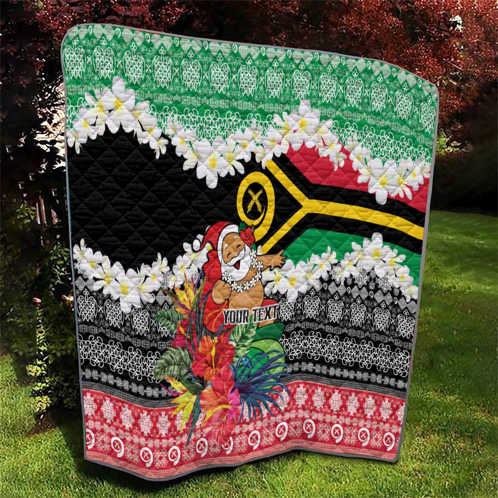 Personalised Vanuatu Joyeux Noel Quilt Proud To Be a Ni-Van Sand Drawing Art - Polynesian Pride