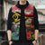 Personalised Vanuatu Joyeux Noel Sleeveless Puffer Jacket Proud To Be a Ni-Van Sand Drawing Art - Polynesian Pride