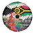 Personalised Vanuatu Joyeux Noel Spare Tire Cover Proud To Be a Ni-Van Sand Drawing Art - Polynesian Pride