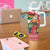 Personalised Vanuatu Joyeux Noel Tumbler With Handle Proud To Be a Ni-Van Sand Drawing Art - Polynesian Pride