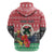 Personalised Vanuatu Joyeux Noel Zip Hoodie Proud To Be a Ni-Van Sand Drawing Art - Polynesian Pride