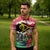 Personalised Vanuatu Joyeux Noel Zipper Polo Shirt Proud To Be a Ni-Van Sand Drawing Art - Polynesian Pride