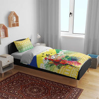 Personalised Malampa Joyeux Noel Bedding Set Proud To Be a Ni-Van Sand Drawing Art - Polynesian Pride