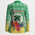 Personalised Malampa Joyeux Noel Blazer Proud To Be a Ni-Van Sand Drawing Art - Polynesian Pride