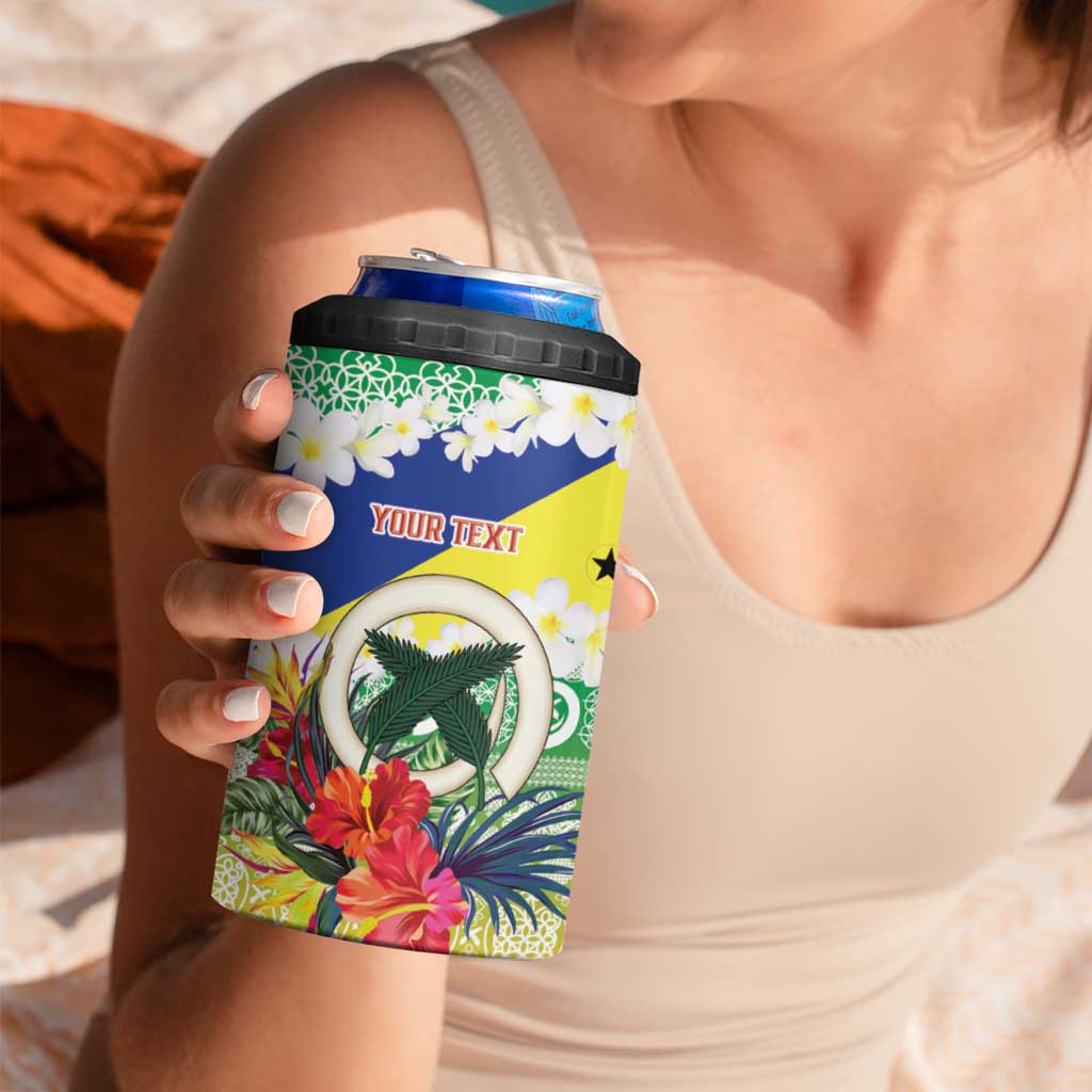 Personalised Malampa Joyeux Noel 4 in 1 Can Cooler Tumbler Proud To Be a Ni-Van Sand Drawing Art - Polynesian Pride