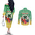 Personalised Malampa Joyeux Noel Couples Matching Off The Shoulder Long Sleeve Dress and Long Sleeve Button Shirt Proud To Be a Ni-Van Sand Drawing Art - Polynesian Pride