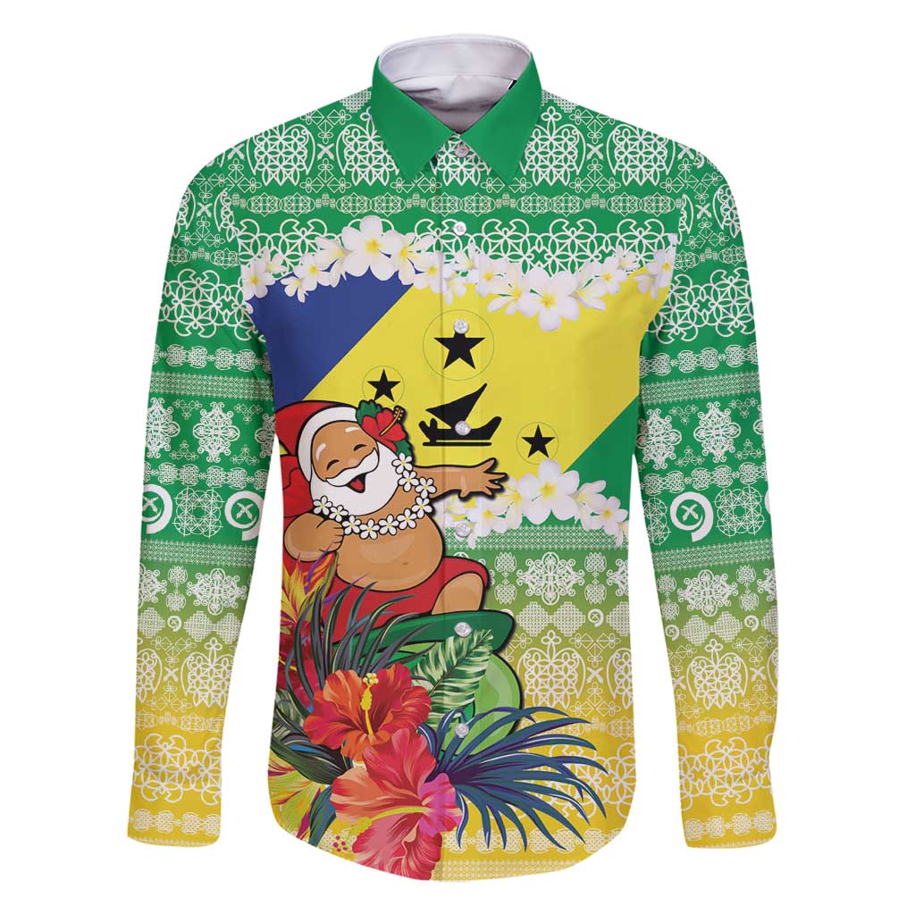 Personalised Malampa Joyeux Noel Family Matching Off Shoulder Short Dress and Hawaiian Shirt Proud To Be a Ni-Van Sand Drawing Art - Polynesian Pride