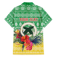 Personalised Malampa Joyeux Noel Family Matching Tank Maxi Dress and Hawaiian Shirt Proud To Be a Ni-Van Sand Drawing Art - Polynesian Pride