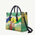 Personalised Malampa Joyeux Noel Leather Bag Proud To Be a Ni-Van Sand Drawing Art - Polynesian Pride