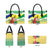 Personalised Malampa Joyeux Noel Leather Bag Proud To Be a Ni-Van Sand Drawing Art - Polynesian Pride
