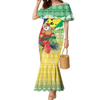 Personalised Malampa Joyeux Noel Mermaid Dress Proud To Be a Ni-Van Sand Drawing Art - Polynesian Pride