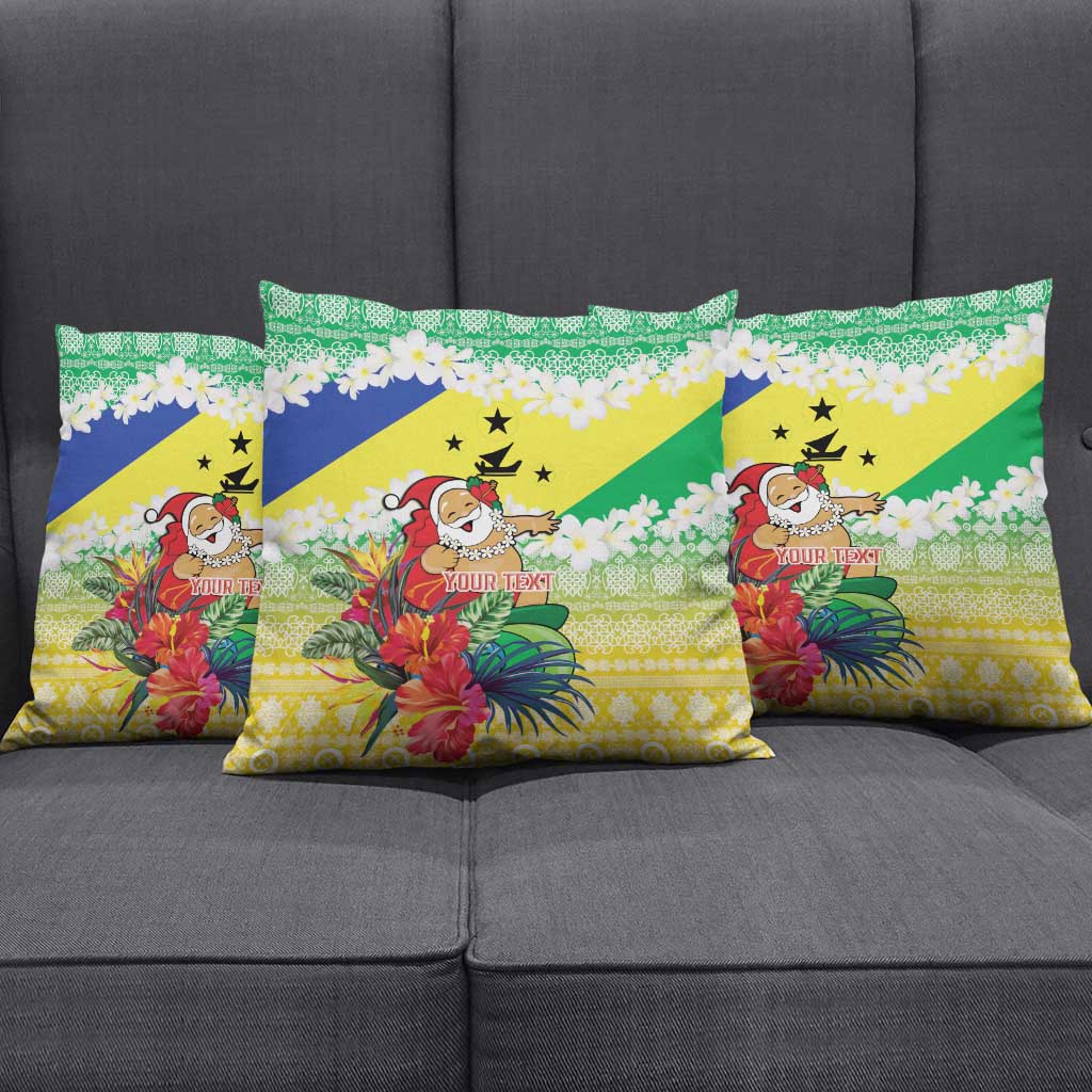 Personalised Malampa Joyeux Noel Pillow Cover Proud To Be a Ni-Van Sand Drawing Art - Polynesian Pride