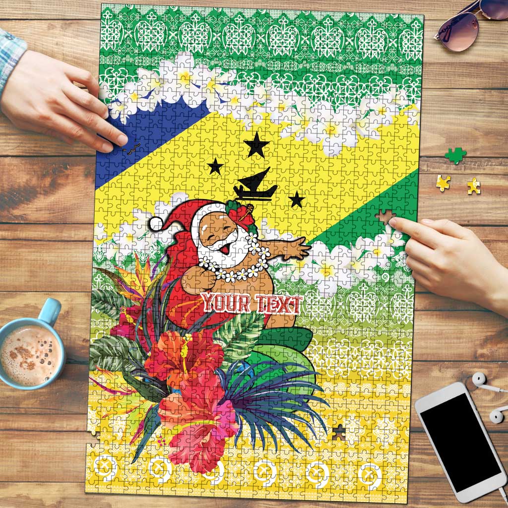 Personalised Malampa Joyeux Noel Puzzle Proud To Be a Ni-Van Sand Drawing Art - Polynesian Pride