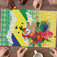 Personalised Malampa Joyeux Noel Puzzle Proud To Be a Ni-Van Sand Drawing Art - Polynesian Pride