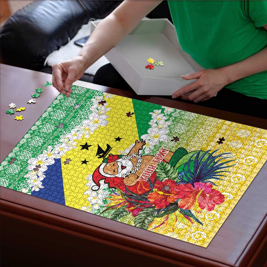 Personalised Malampa Joyeux Noel Puzzle Proud To Be a Ni-Van Sand Drawing Art - Polynesian Pride