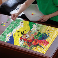 Personalised Malampa Joyeux Noel Puzzle Proud To Be a Ni-Van Sand Drawing Art - Polynesian Pride