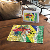 Personalised Malampa Joyeux Noel Puzzle Proud To Be a Ni-Van Sand Drawing Art - Polynesian Pride