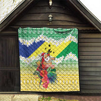 Personalised Malampa Joyeux Noel Quilt Proud To Be a Ni-Van Sand Drawing Art - Polynesian Pride