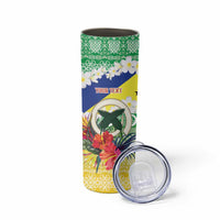 Personalised Malampa Joyeux Noel Skinny Tumbler Proud To Be a Ni-Van Sand Drawing Art - Polynesian Pride
