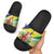 Personalised Malampa Joyeux Noel Slide Sandals Proud To Be a Ni-Van Sand Drawing Art - Polynesian Pride