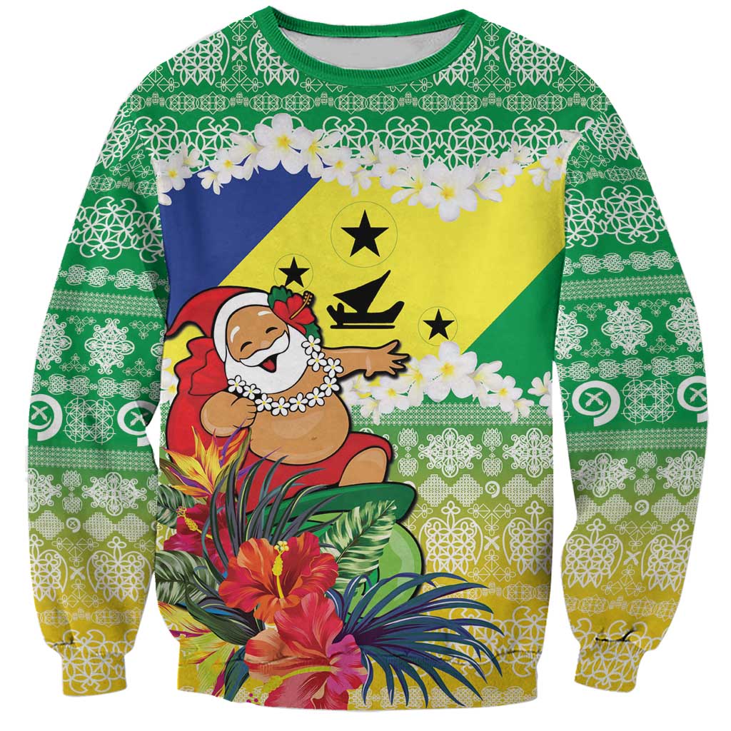 Personalised Malampa Joyeux Noel Sweatshirt Proud To Be a Ni-Van Sand Drawing Art - Polynesian Pride