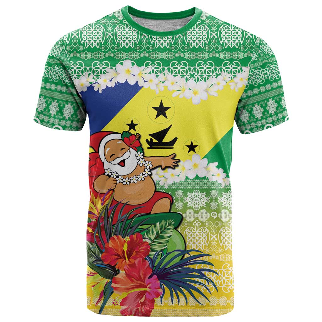 Personalised Malampa Joyeux Noel T Shirt Proud To Be a Ni-Van Sand Drawing Art - Polynesian Pride